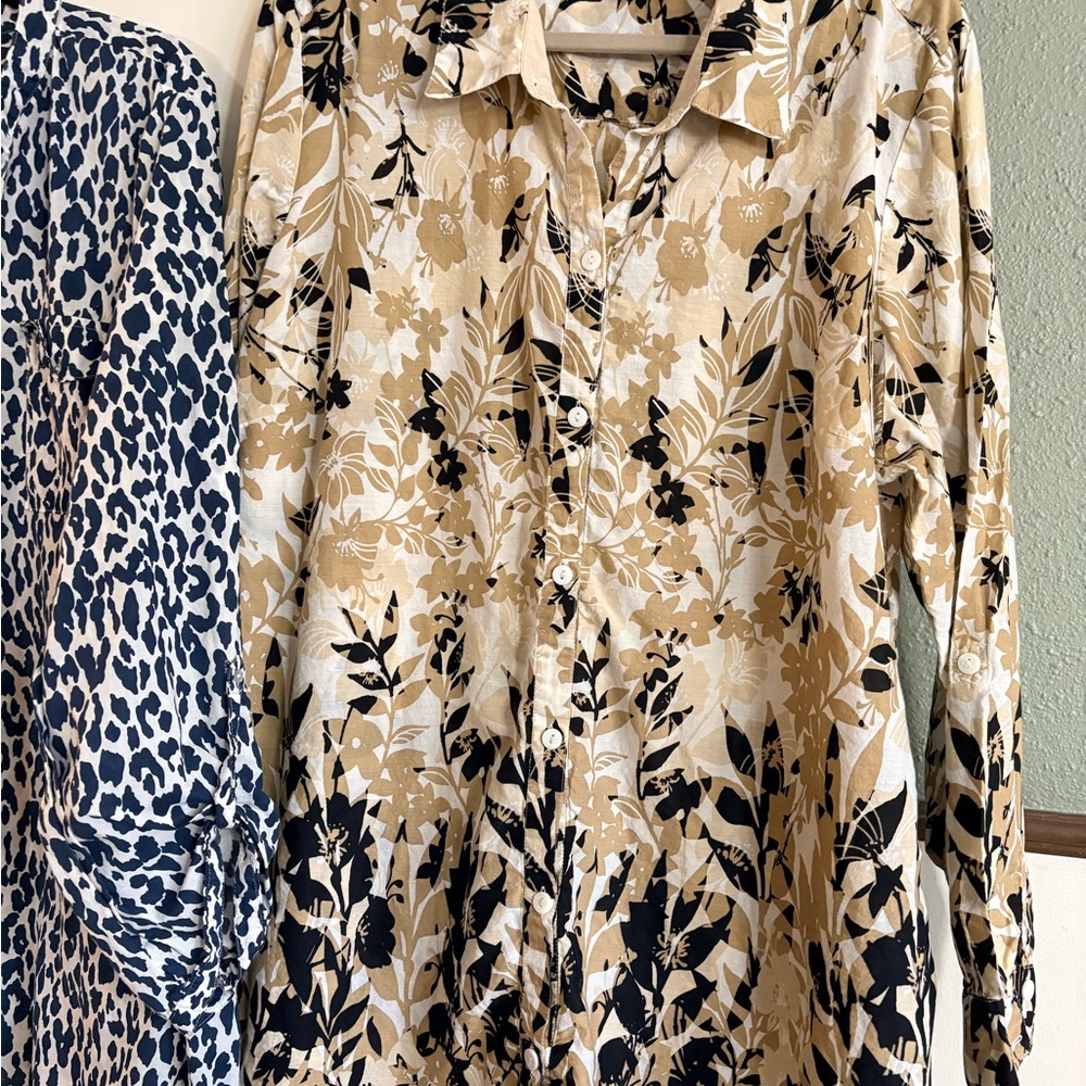 Plus Size 2X 24W & 26/28W Button Front Shirts Cato & Style & Co Bundle - Picture 3 of 7